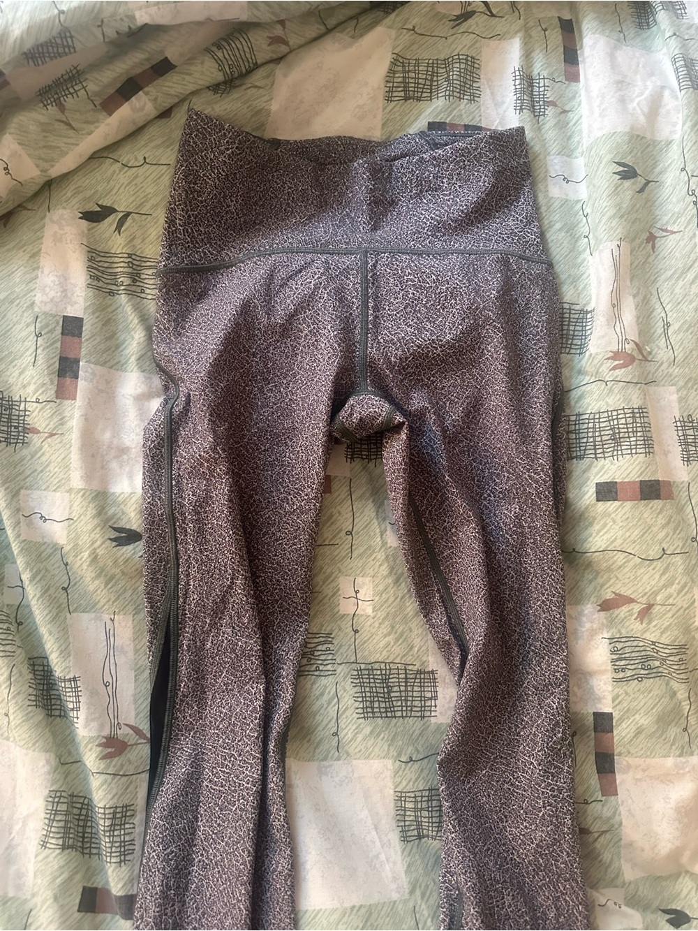 lululemon athletica Gray Speckle High-Rise Leggings